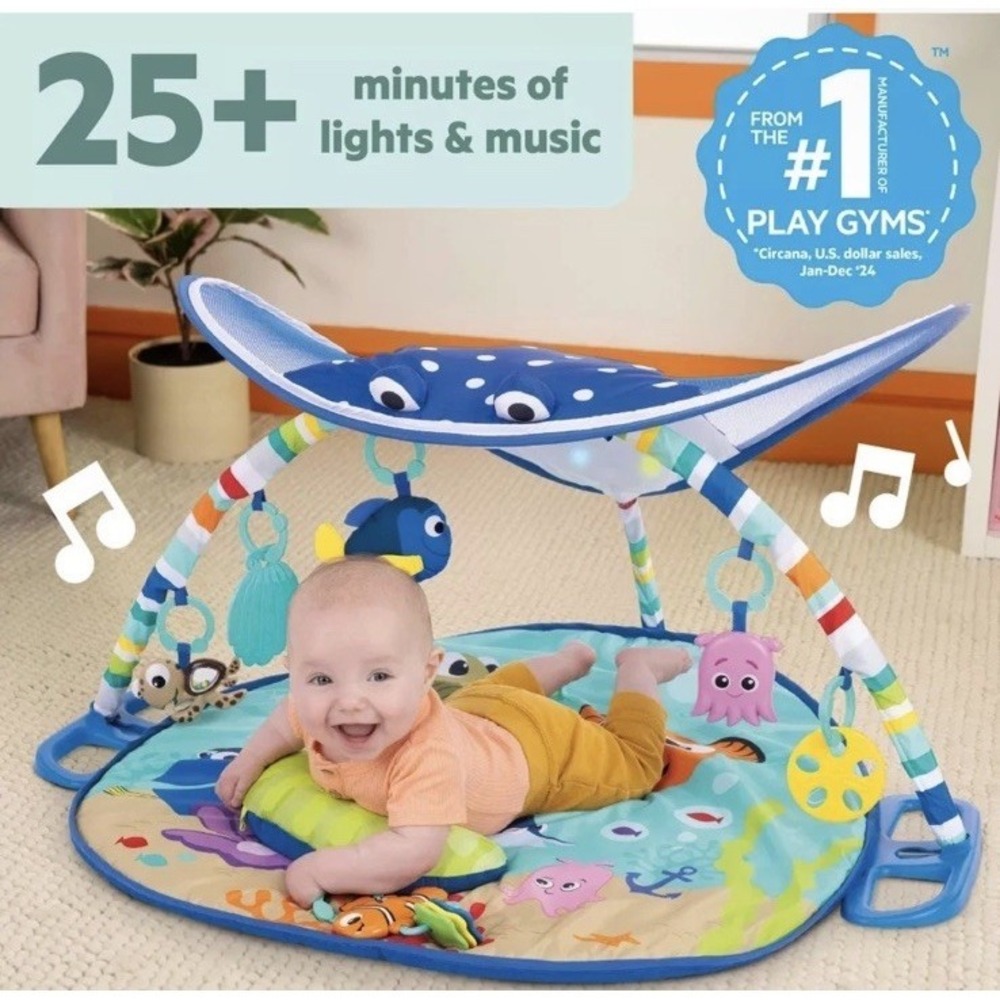 Disney Baby Finding Nemo Mr. Ray Ocean Lights Activity Gym